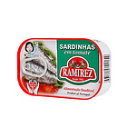 拉米雷斯番茄醬浸沙丁魚 下飯即食魚罐頭 小酒小菜休閑美食125g