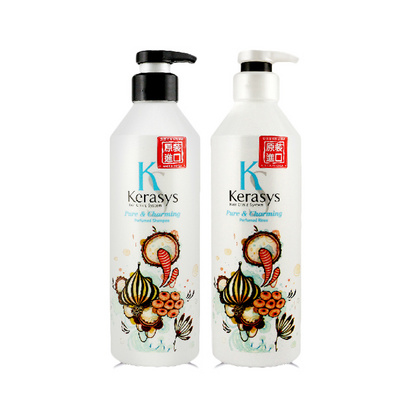 愛敬藍色 清新迷人的清爽香調 柔順香水兩洗一護套裝 柔順保濕 600ml洗發水*2+600ml護發素/套 