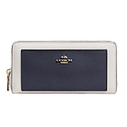 蔻馳長款手風(fēng)琴壓紋拉鏈女士錢包F52756  2款Coach品牌拼色錢包