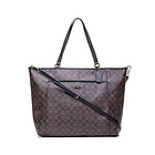 蔻馳深卡其色PVC單肩包斜挎包手提包F77661 美國(guó)Coach品牌時(shí)尚女包