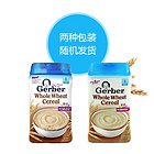 美國 嘉寶Gerber 嬰兒全麥米粉 2段全谷物米糊 無添加純天然嬰兒輔食227g/罐 2種包裝隨機發貨