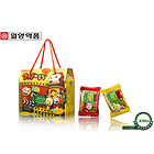 韓國[一洋藥品]香腸猴系列維生素礦物質營養Q軟糖 焦糖型 90粒/盒 