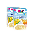 2盒裝 德國喜寶 HIPP嬰兒輔食 奶油玉米和木薯/小米/雜糧米糊米粉 4個月以上寶寶營養(yǎng)粥 200g/盒*2