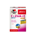 德國Doppelherz雙心多維緩釋片VC+鋅+VE 增免疫抗衰老美白祛斑 40片