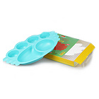 優(yōu)妮如意Uinlui 藍色6格兒童天使餐盤 蔗糖非塑料材質寶寶餐具