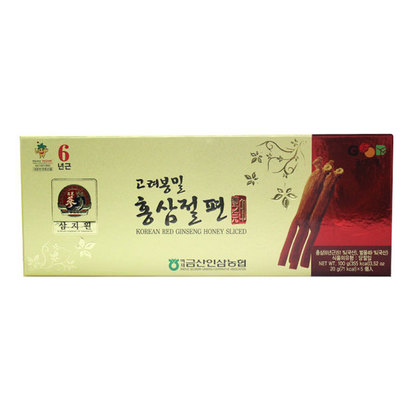 韓國參之元 六年根高麗蜂蜜紅參切片 群藥之首 百草之王 20g/包x5