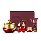 韓國WHOO后津率享系列 紅花凝香套盒裝 保濕抗皺淡化細紋 面霜水乳 眼霜 洗面奶護膚5件套 