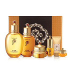 韓國(guó)直郵 Whoo后 拱辰享水乳護(hù)膚套裝 氣津陰陽(yáng)平衡水乳面霜3件套+贈(zèng)品小樣三件 免稅版