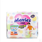 日本 花王 三倍透氣  柔點清新防側漏拉拉褲 12kg-22kg寶寶適用 XL-28片/包