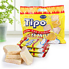 越南豐靈TIPO香酥面包干雞蛋牛奶味餅干 奶香濃郁 便攜小包裝的辦公室零食250g/袋