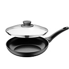 德國WMF 福騰寶煎鍋24cm 鋁制材料易潔涂層  平底鍋不粘鍋 含玻璃鍋蓋 鍋具套裝