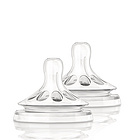 新安怡德國版Avent自然原生寬口徑慢流量奶嘴2只裝 柔軟舒適防脹氣