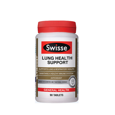 澳大利亞SWISSE清肺靈片Lung Health Support 護肺潤肺 90片/瓶
