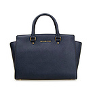 美國Michael Kors/邁克.科爾斯 MK大號凈面笑臉包 手提包單肩包30S3GLMS7L 大象灰\深藍色\紅色\淺藍色\電光藍\黑色 6色任選