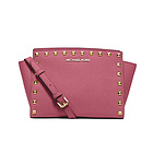 邁克.科爾斯Michael Kors 7顆鉚釘笑臉包MK女包女士包包30T3GSMM2L 深藍/黑色/酒紅色/郁金香色任選