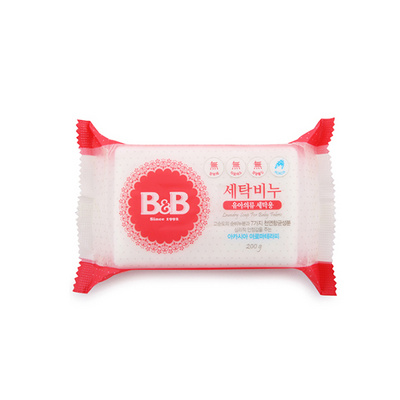 韓國B&B保寧抗菌洗衣皂洋槐味 嬰兒衣物專用清潔皂 200g/塊