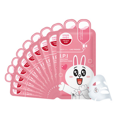 美迪惠爾MEDIHEAL可萊絲粉色美白面膜 卡通可妮兔清澈透亮面膜 嫩膚提亮 新老版本隨機(jī)發(fā)貨