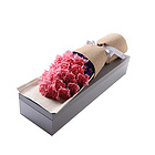 鮮花/天使之祁 19朵粉色康乃馨+勿忘我