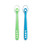 麥肯齊Munchkin麥肯奇柔軟硅膠勺 造型可愛柔軟舒適防滑耐用 4個月以上寶寶適用 顏色隨機發