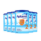 6罐裝德國(guó)原裝進(jìn)口 美樂(lè)寶 Aptamil愛(ài)他美奶粉 2段 6-10個(gè)月 800g/罐
