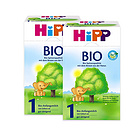 2盒裝喜寶Hipp有機奶粉1段600g 3-6個月寶寶奶粉 有機奶源口感清淡