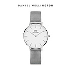 瑞典Daniel Wellington Classic Petite系列 女士 32mm 銀色色精鋼編織表帶DW00100164