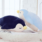 新款趴趴企鵝抱枕玩具送女友兒童禮物 兩種顏色四種規格任選