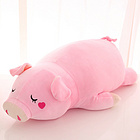 羽絨棉趴趴豬毛絨玩具公仔女友生日兒童禮物 