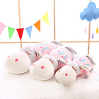 【買最大號贈最小號】羽絨棉趴趴驢毛絨玩具 兩個顏色三種規格任選