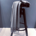 澳大利亞IZR UGG 圍巾 6號淺灰色 尺寸200*70cm 25%羊絨