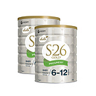 新西蘭原裝進口 S26惠氏金裝嬰兒奶粉2段  6-12個月 2罐裝