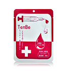 直郵 日本TenBe天倍粉色補(bǔ)水保濕玻尿酸水光針蠶絲面膜 5片/盒