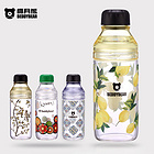 韓國杯具熊新款玻璃杯 創意便攜隨手水杯帶蓋家用杯 7款可選