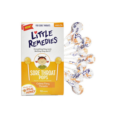 美國小鼻子LITTLEREMEDIES天然蜂蜜棒棒糖10支裝