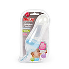 【一般貿(mào)易中文標(biāo)】美國NUBY自然觸感硅膠擠壓式喂哺勺