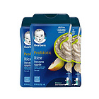 2罐裝美國 嘉寶Gerber 蘋果香蕉大米米粉 嬰幼兒2段米糊 寶寶高營養輔食（227g/罐）