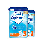 英國 原裝進口 愛他美新版3段1-2歲進口嬰兒牛奶粉 Aptamil 800g/罐 2罐裝