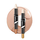 【一般貿易中文版】香港潮妝C&Z光影修容棒02紅褐色+裸粉色 8g