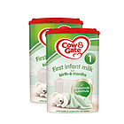 英國牛欄cow&gate 1段新生兒奶粉900g/罐 0-6個月英牛2罐裝 新老包裝隨機發貨