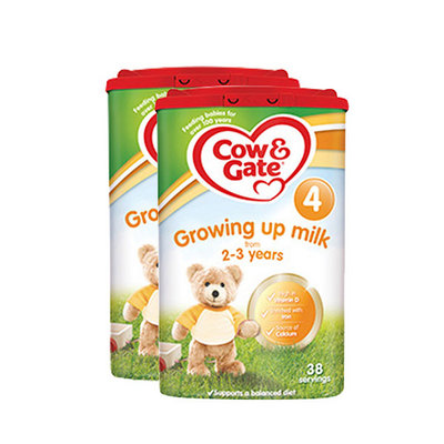 英國牛欄cow&gate 4段嬰幼兒奶粉 2-3歲 800g/罐英牛2罐裝 新老包裝隨機發貨