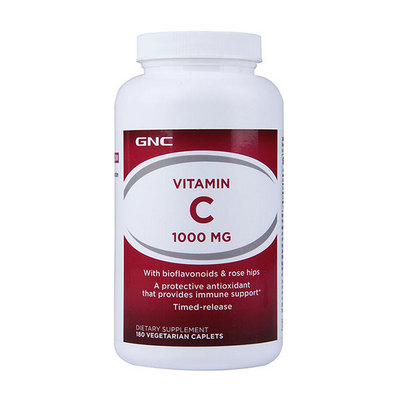 【香港直郵】美國GNC健安喜 維生素C片1000毫克180粒