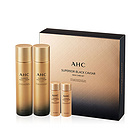 【香港直郵】韓國AHC黑魚子醬彈力滋養水乳套盒4件套裝 補水緊致提亮修復收毛孔