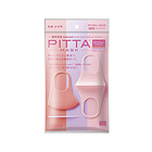 【一般貿易】日本PITTA MASK防塵防霧霾可水洗口罩成人款紅粉色 3枚