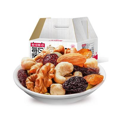 【國內貿易】【禮盒裝】一對一生每日堅果混合干果16g*30包零食組合 辦公室休閑小零食