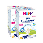 2罐裝德國喜寶HiPP益生菌Combiotik嬰兒奶粉pre段 促消化護腸道 0-3個月600g/罐 新老包裝隨機發貨