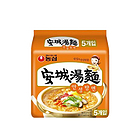 韓國(guó)農(nóng)心速食面 安城湯面 鮮濃微辣 五連包625g (125g×5袋)