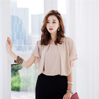 BILLYWILLY 時(shí)尚斗篷女式短袖襯衫