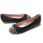 PIXION韓版可愛性感小女人豹紋蝴蝶結平底鞋   簡單舒適  性感風 豹紋系列