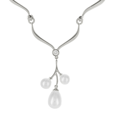 美國(guó)MORANA 珍珠波浪鏈項(xiàng)鏈 隨裝飾需要可以自動(dòng)延長(zhǎng) 無(wú)鉛產(chǎn)品