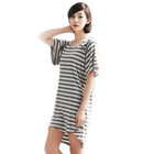 BILLYWILLY燈籠袖條紋連衣裙